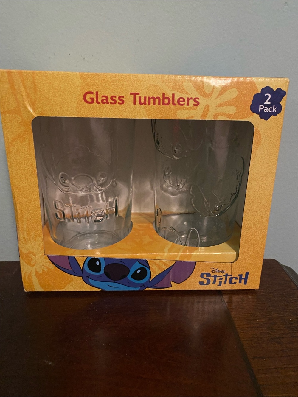 🌟 2/$15 Stitch Glass Tumblers - Clear 2-Pack